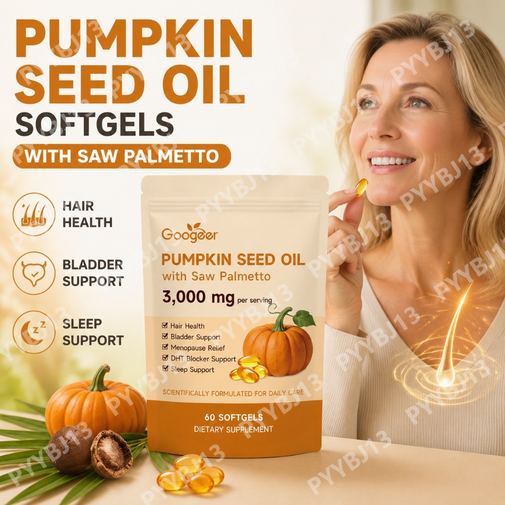 Herbal Supplement - Googeer Pumpkin Seed Oil Softgels with